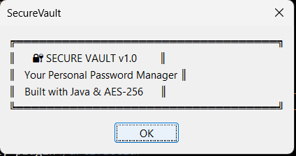 SecureVault password manager screenshot